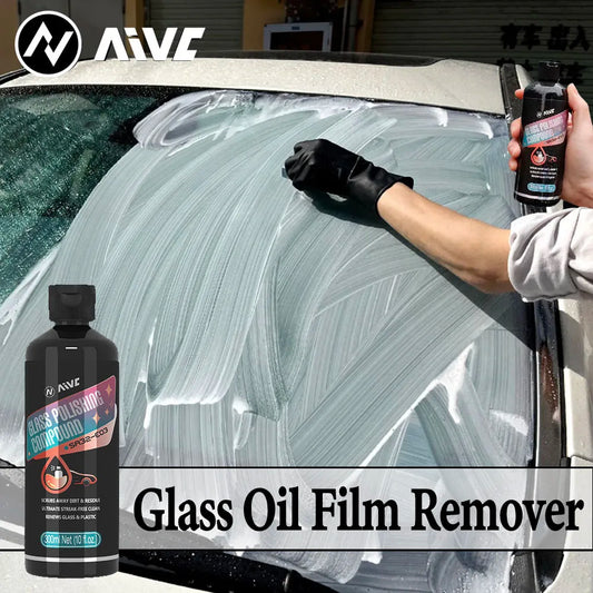 Car Glass Oil Film Remover Aivc  Glass Polishing Compound Windshield Cleaner Car Glass Polishing Clear Window Auto Detailing